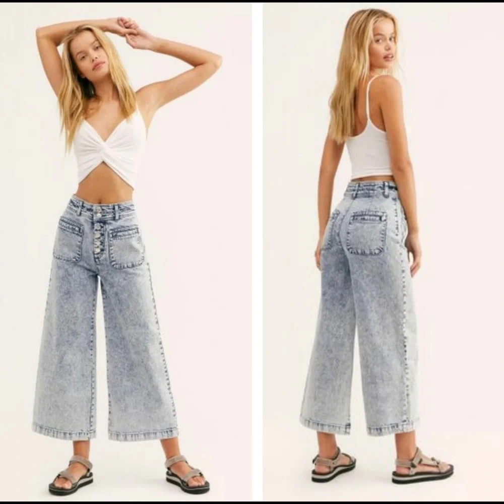 We the Free people Wide high rise jeans size 28 - Picture 1 of 3